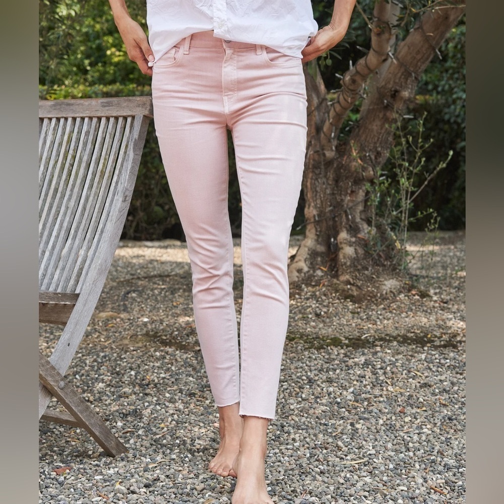 Frank & Eileen Sligo Pink Cropped Ankle Jeans 29